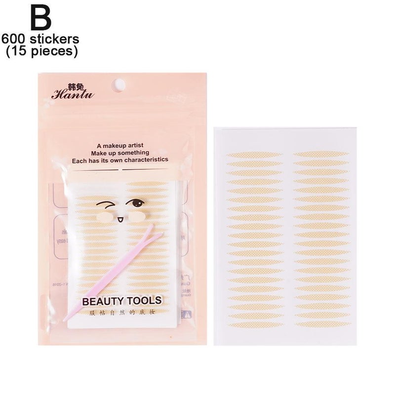 Lace double eyelid tape, seamless, single-sided, sweat-proof, invisible, natural, unisex.